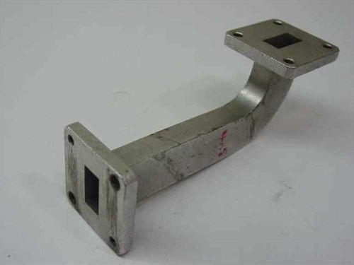 Aluminum WR62 H-Plane Bend Waveguide