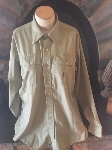 Nudelmans Official US Forest Service Dress L/S Khaki Shirt XL