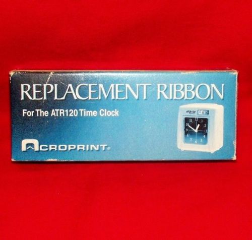 Acroprint  atr120 time clock replacement ribbon atr122 - new! pn 39-0127-000 for sale