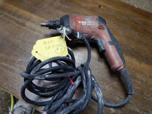 &#034;HILTI&#034; # SD-4500 Corded Screwdriver Unit # 7