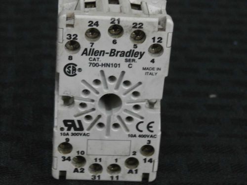 ALLEN BRADLEY 700-HN101 SERIES C SOCKET BASE LOT OF 19