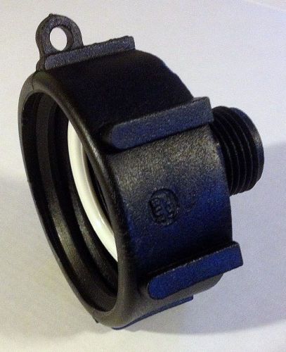 Ibc tote 275 330 gallon tank drain adapter  2&#034; course thread x 3/4&#034; garden hose/ for sale