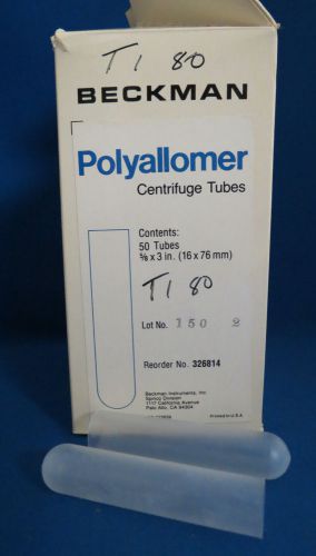 Qty 30 Beckman Centrifuge Thin Wall Tubes 13.5mL 16 x 76 mm #326814