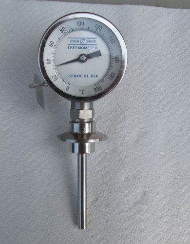 VERSA GAUGE THERMOMETER 0 - 200 DEGREES C  - PUTNAM CT USA