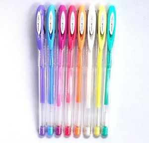 Uni-ball Signo Angelic UM-120AC Gel Ink Pen 0.7mm, 8 colors set (Japan Import)