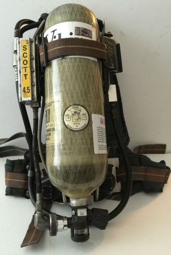 SCOTT 4.5 AP-50 AIR BACK PAK Breathing Apparatus (#248-4) w/ LUXFER L45J-2 Tank