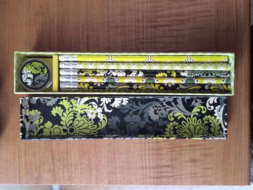 Vera Bradley Baroque Pencils and Sharpener