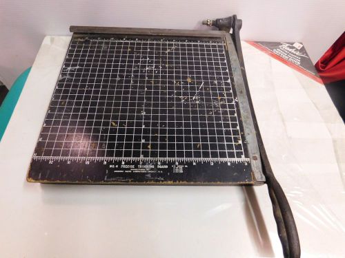 VTG PAPER CUTTER No 4 PRECISE TRIMMING BOARD Giloteen 12&#034;  tote 15