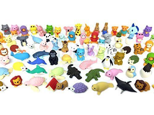 Pencil Eraser Animal Collection IWAKO Japanese Erasers Pack of 20 Unicorn