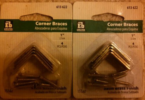 2 Pack of 4pcs. Everbilt Corner Braces 1&#034;