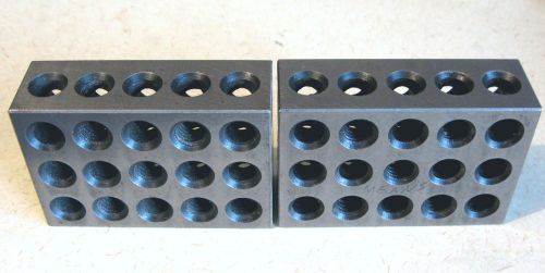 MACHINIST 123&#034; THREAED PRECISION PARALLEL MILLING BLOCKS(2)