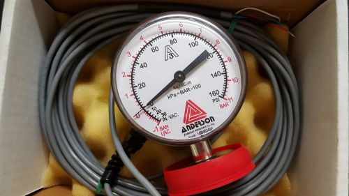 Anderson EM074 010051011A Pressure Gauge, Hi/Low switch