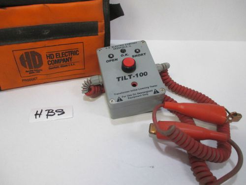 HD ELECTRIC TILT-100 TRANSFORMER TESTER