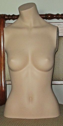 VINTAGE FEMALE MANNEQUIN BUST TORSO / DRESS FORM