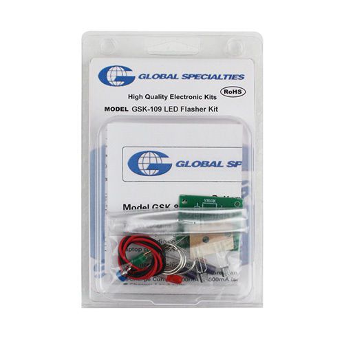 Global Specialties GSK-109 LED Adjustable Speed Flasher Breadboard Kit