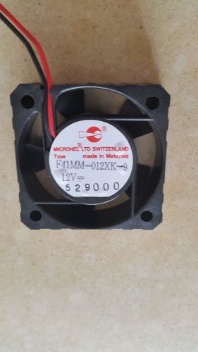 MICRONEL, F41MM-012XK-9, FAN,  12VDC 40mm