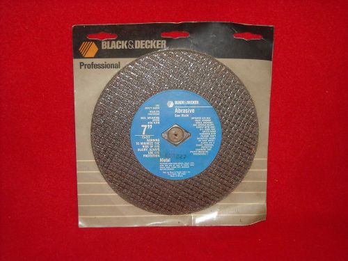 Black and Decker 7” Abrasive saw blade - Professional (B3)