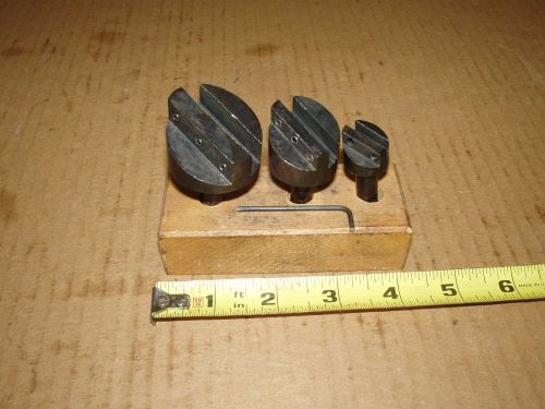 3 PCS - 3/8&#034; STRAIGHT SHANK FLY CUTTER SET FOR SMALL LATHE MILLING