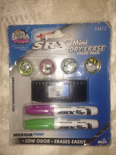 Board Dudes SRX-Mini Dry Erase Kit, VALUE PACK ,BRAND NEW , LOW ODOR MED. POINT