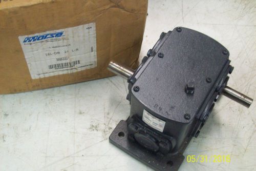 *NEW* MORSE GEAR REDUCER 1/3 HP, 1750 RPM, RATIO 25, 16L-DB 25 L-R, 16LDB25LR