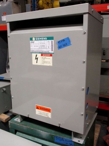 Siemens 45 KVA Transformer 480 Delta 208Y/120 Volt, 3 Ph - 1 Year Guarantee!!