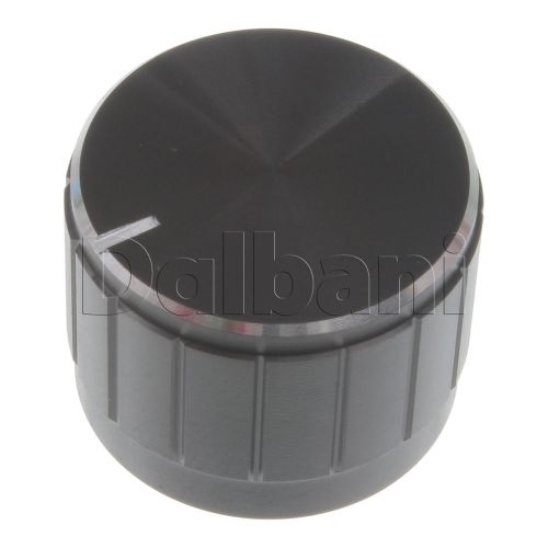 20-05-0006 New Push-On Mixer Knob Black Metallic 6 mm Metal