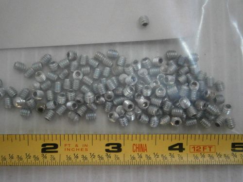 Set Screw 8/32 x 3/16 Socket Head Cone Point Steel Alloy Zinc lot of 129 #1879