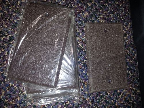 Mulberry Blank Metal Plate - Brown Wrinkle (no plastic/no screws) 98151