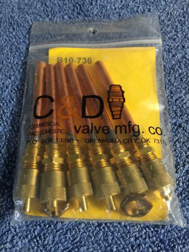 BRAND NEW C&amp;D VALVE CD3604 UNIVERSAL LINE SERVICE VALVE 1/4&#034;  lot of 6