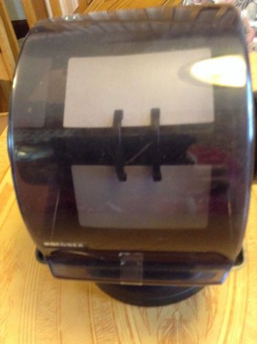 Rolodex VTG Model NSW-35C Rotating Swivel 2&#034; X 4&#034; Address Card Holder Black