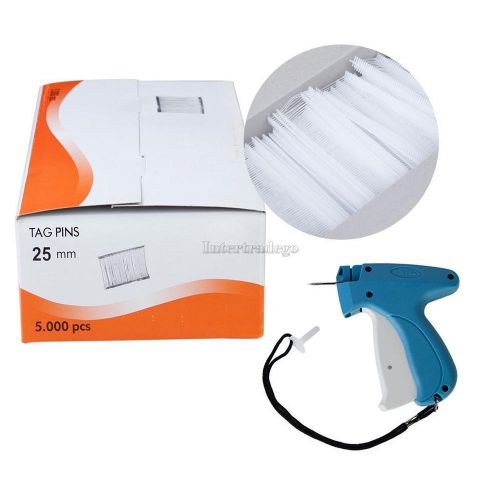 Regular Clothing Garment Price Label Tagging Tag Gun + 1&#034; 5000 Barbs + 1 Needle