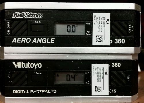 KELLSTROM DIGITAL PROTRACTOR  AND MITUTOYO DIGITAL PROTRACTOR  BOTH