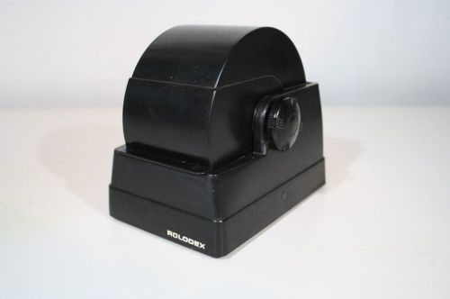 Rolodex Mini Rotary R2G Zephyr A-Z Blank Address Card Flip File Box VTG 70s 80s