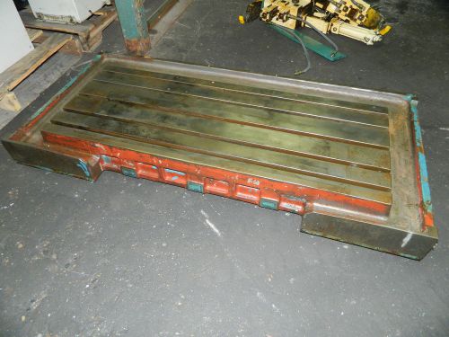 18&#034; x 46&#034; Cast Iron Welding / Layout Table, Off Matsuura MC-800VDC VMC, 1991 (3)