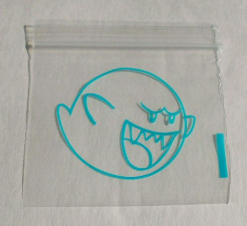 200 Blue Ghost, Boo Mario Brothes 2x2 Small Mini Ziplock Baggies 2020 Dime Bags