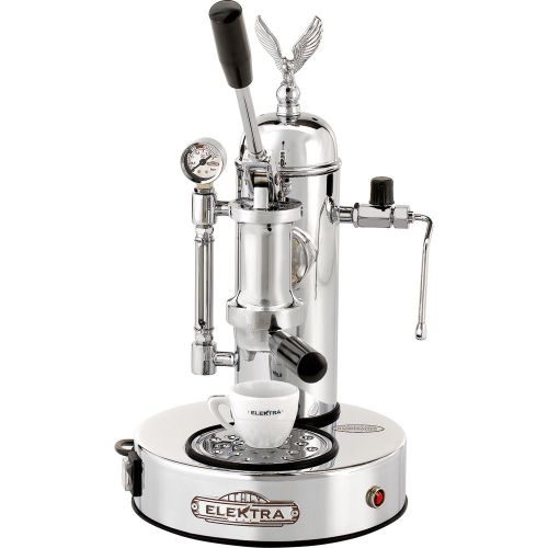 Elektra Micro Casa Chrome Manual Lever Espresso &amp; Cappuccino Machine 49MM 110V