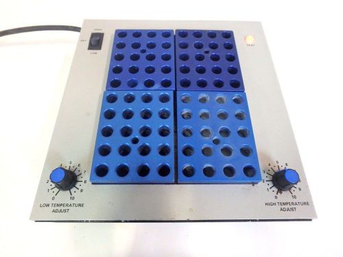 VWR Scientific Heat Block w/ 4 Blocks 20x11 mm Low High Temperature Adjust 13259