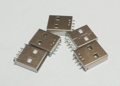 10pcs usb type-a short 4pin male connector hw-uam-12 for sale