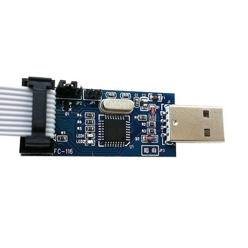 USBASP USBISP AVR Programmer Adapter 10 Pin Cable USB ATMEGA8 ATMEGA128