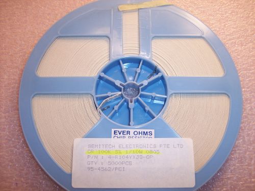 QTY (5000)  0805 100K Ohm 1/10W 5% 4-R104YXJB EVER OHMS FULL REEL FREE SHIPPING