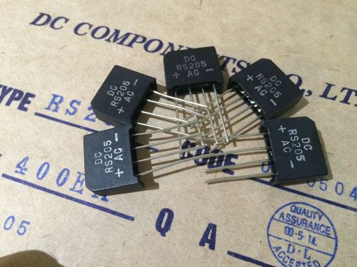 KBP06/RS205 Full Wave Bridge Rectifier 600V, 2A LOT OF 50