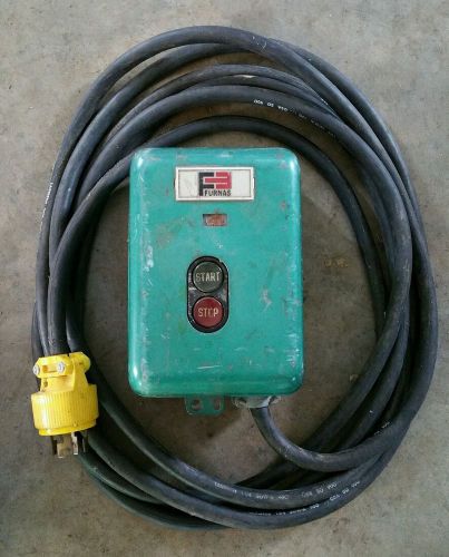 Furnas electric 14ba32bc  motor starter contactor &amp; b2873 pushbutton with 20&#039; for sale