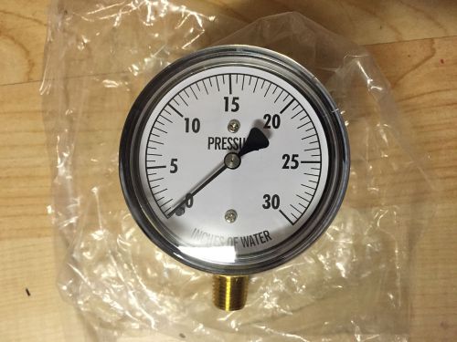 Kodiak controls kc25-30&#034;h2o low pressure gauge 30&#034; wc for sale