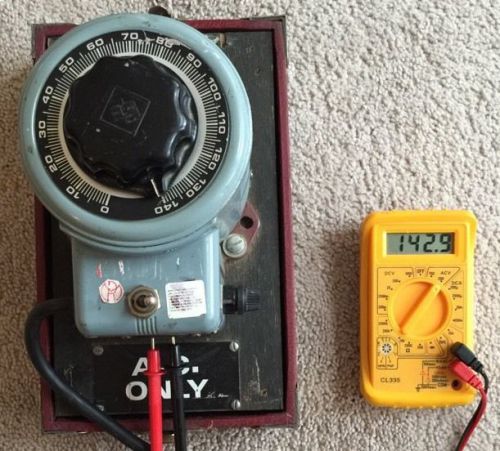 Mole Richardson 5241 Powerstat Autotransformer Variac 10 Amp 0-140 Volts 3PN116B