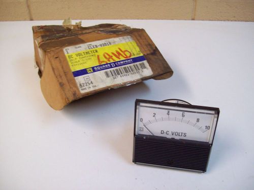 SQUARE D CLE8-V3D10 DC VOLTMETER 0-10V GAUGE - NEW - FREE SHIPPING!