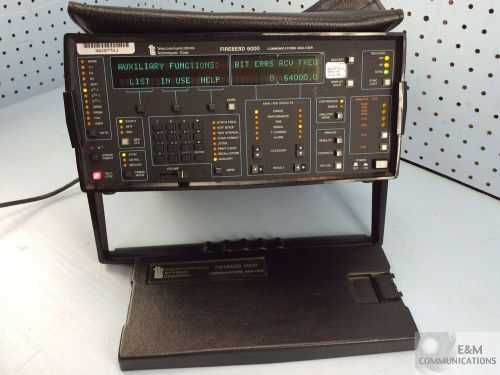 FIREBERD 6000A TTC COMMUNICATIONS ANALYZER OPT 6001/2/3 &amp; 6011 FRAME RELAY+ CASE