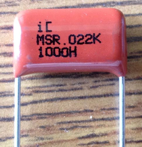 200 units of .022uf 1000V MSR Radial Metallized Polyester Film Capacitor New