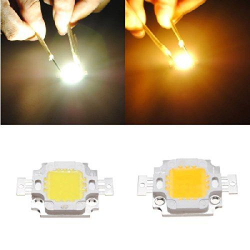 10Pcs 10W Warm White High Power 800-900LM SMD LED Lamp Flood Light Chip DC 9-12V