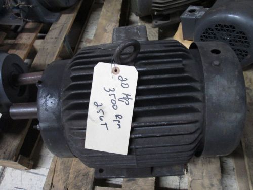 Baldor AC Motor M4106T 20HP 3500RPM 230/460V 46/23A 256T Frame Used