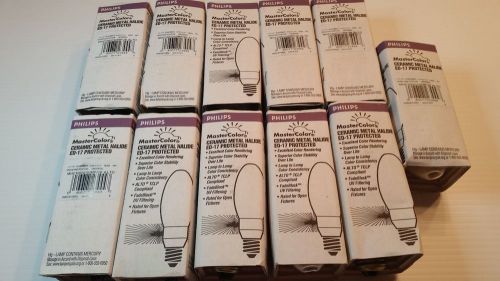 Lot of 11 philips mastercolor ceramic metal halide e17 (mhc100/c/u/mp/3k alto) for sale